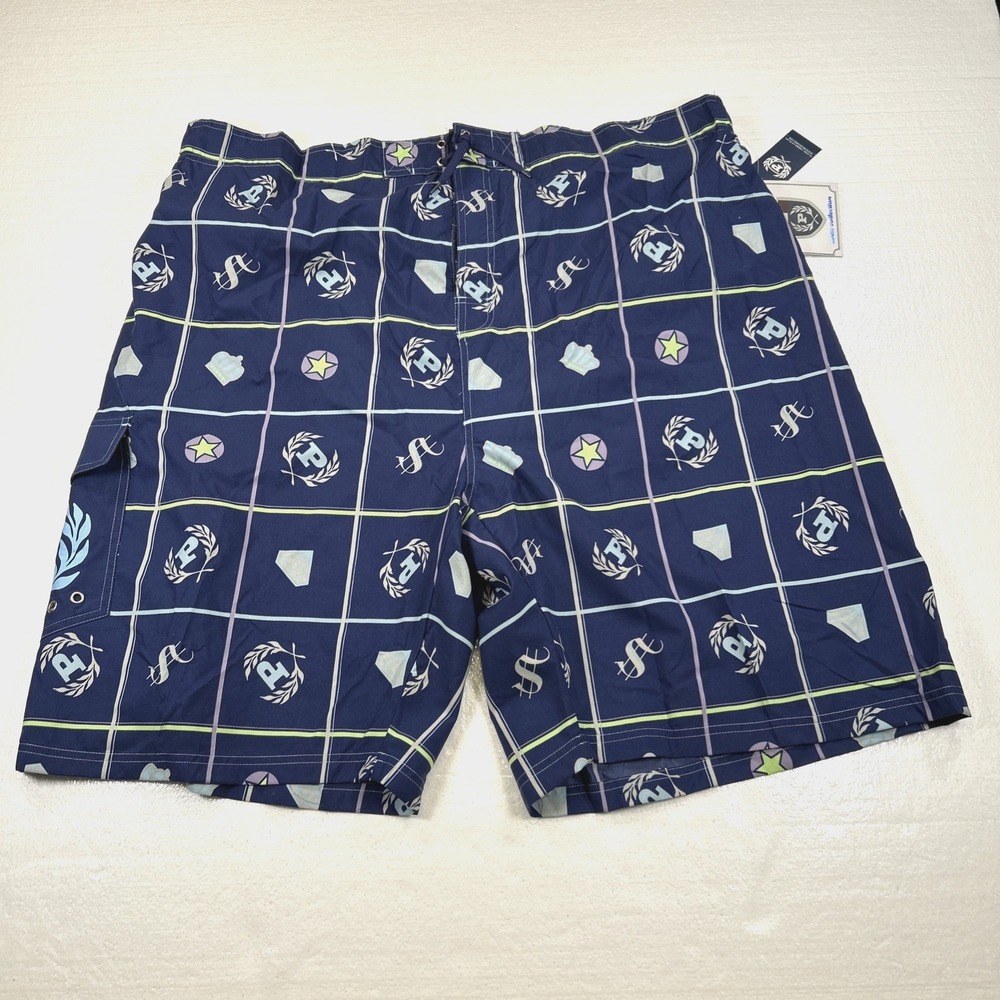 New Phat Farm Swim Trunks Men's Size 4XL Cargo Board Shorts Swim Collection NOS